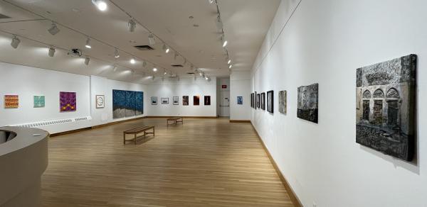 Art Gallery Exhibit; Pictures and Photographs on the walls 