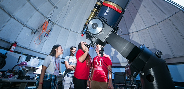Macaulay Students in Observatory