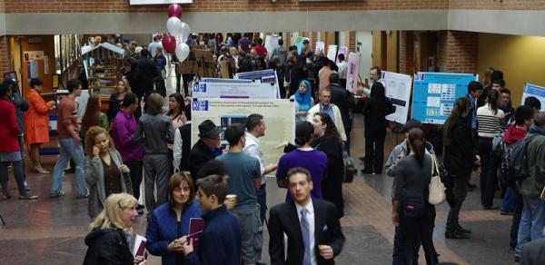 students at undergrad conference