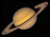 PLANET SATURN AND ITS RING SYSTEM FROM SPACE 