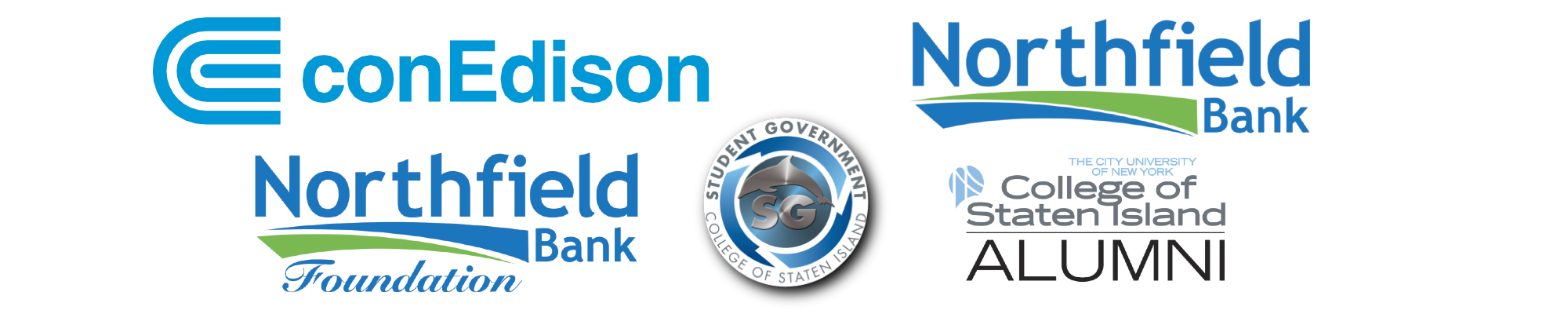 Sponsors' Logos: ConEdison , Northfield Bank,  Student Government, Northfield Bank Foundation, CSI Alumni 