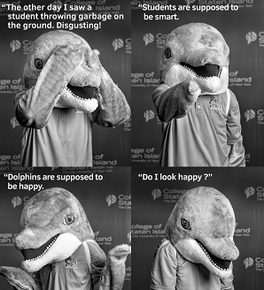 Some Trash Talk from Danny the Dolphin