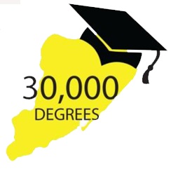 30,000 Degrees Logo