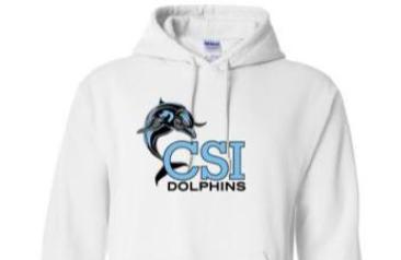White Hoodie - Dolphin Dash White Hoodie - Dolphin Dash