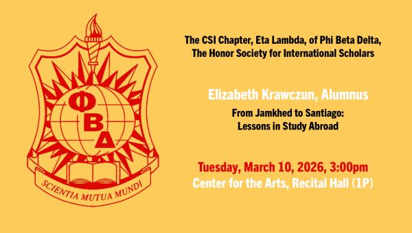 14th Annual Phi Beta Delta Induction Ceremony