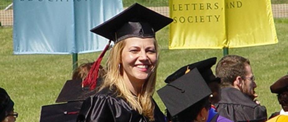 Student at her graduation