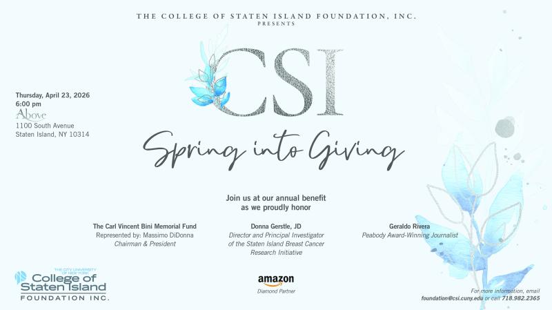 Spring into Giving Flyer