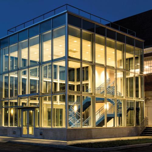 modern building with big windows