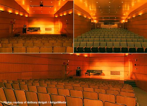 Composite images of the Recital Hall Showing Seating and the Stage Composite images of the Recital Hall Showing Seating and the Stage
