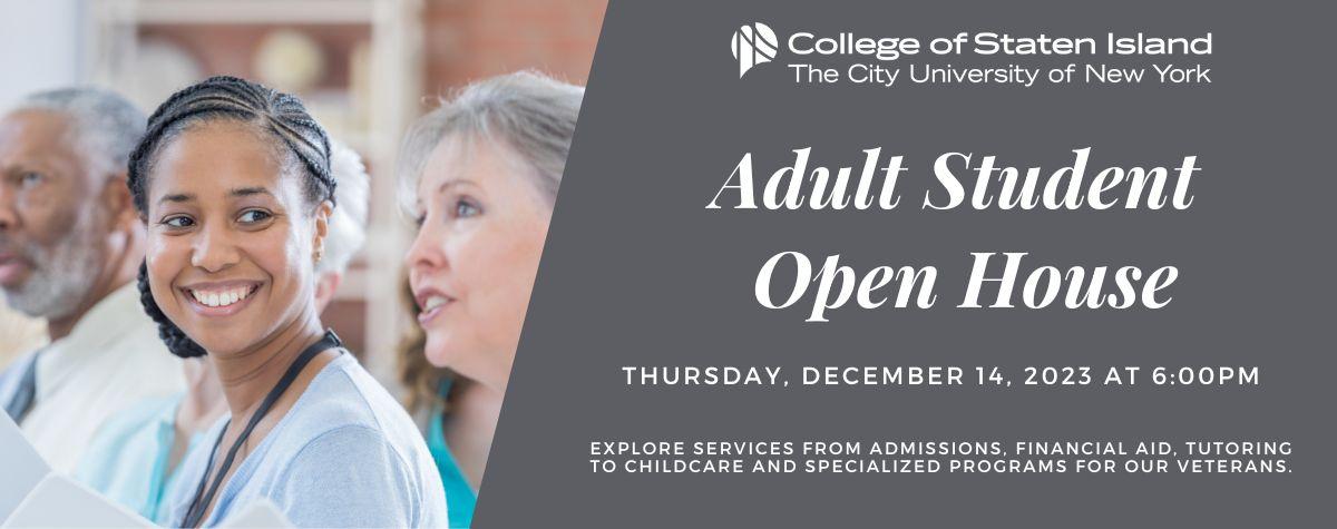 Adult Student Open House