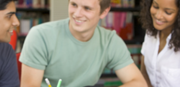 CSI students sitting around table