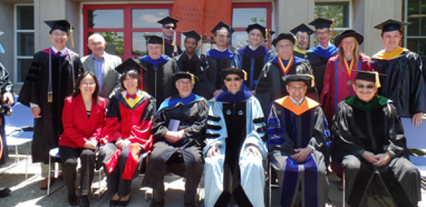 Engineering and Environmental Science group at commencement