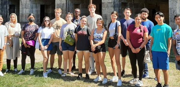 A group of students posing together