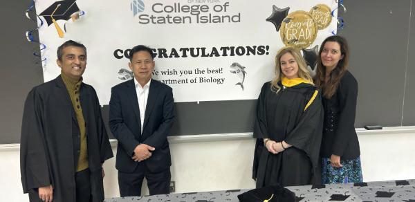 Left to right Photo of Dr. Zia, Dr. Shen, Professor Paez, Dr. Esposito