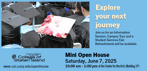Join Us For An Information Session, Campus Tour and Student Services Fair.  Refreshments Will Be Served