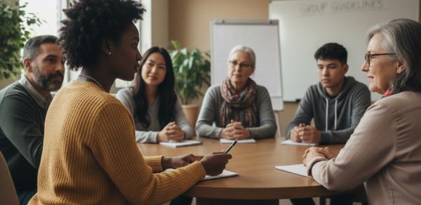 Social Work people at table