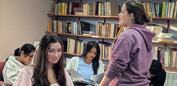Students Sitting at a Table
