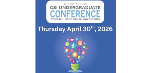 CSI Undergraduate Conference 2026, Thursday April 30th