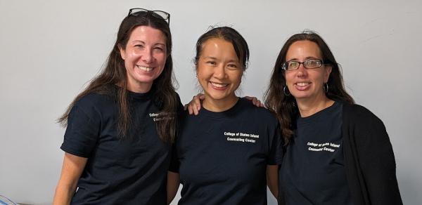 3 women smiling