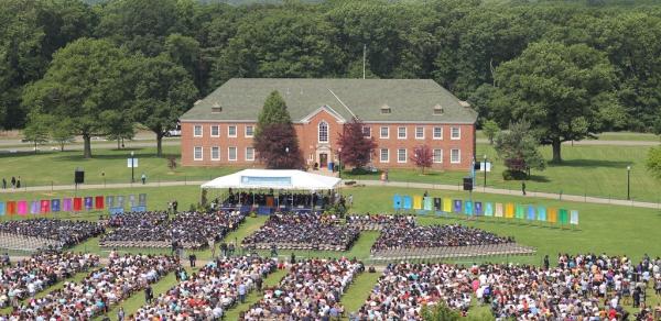 Middle States great lawn at CSI commencement