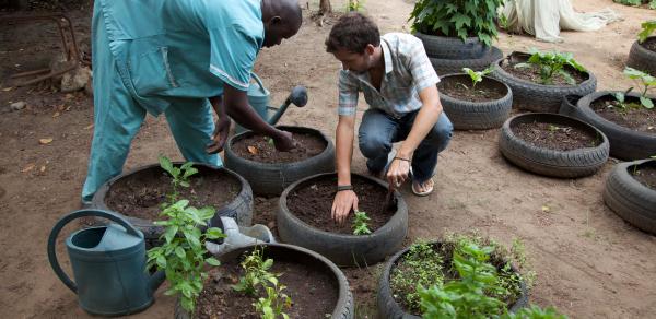 Volunteer working on a Project in Senegal