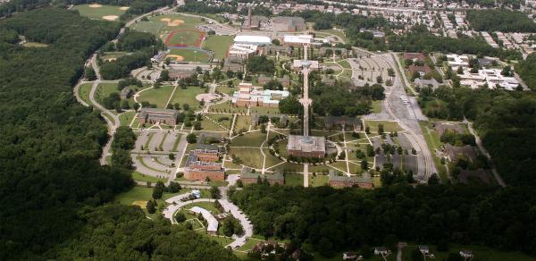 campus aerial view