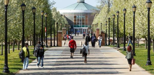 Campus Center walkway