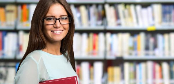 female faculty in library