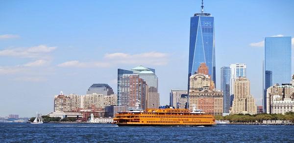 Staten Island Ferry in New York Harbor