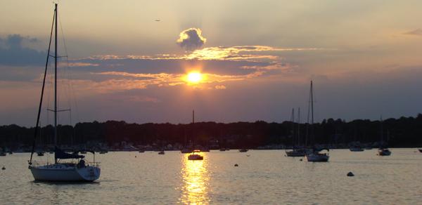 Sunset Over The Water