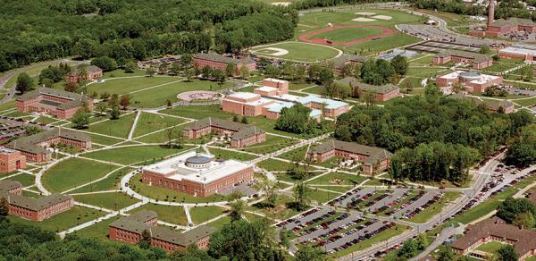 aerial view of campus