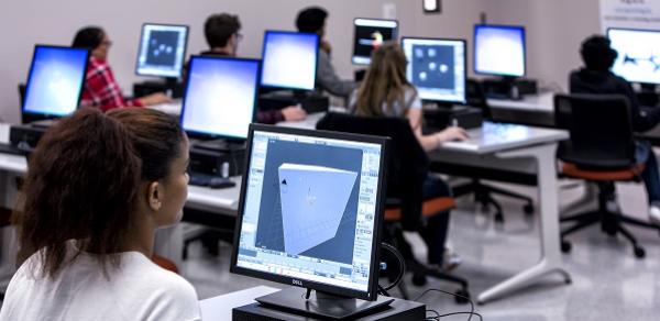 Students Working On Computers At St. George Campus