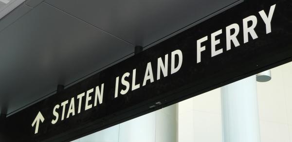 Staten Island Ferry Sign 