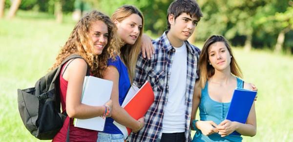 Students Walking Ouside