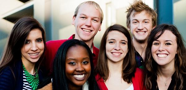 Students Standing In Hallway