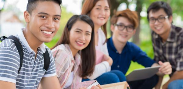 Students Under a Tree