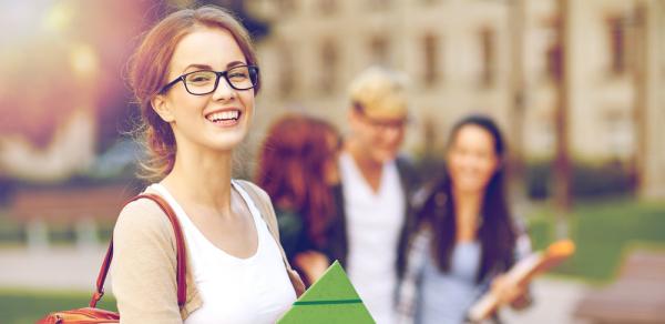 Smiling Student Outside