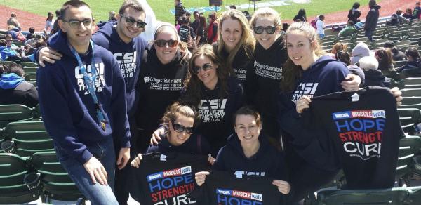 Physical Therapy students at baseball