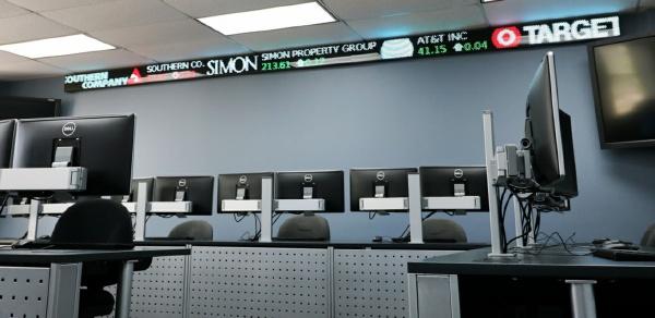trading room at the College
