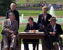 President George H.W. Bush Signs the ADA