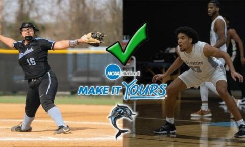 NCAA Division II  baseball player and basketball player