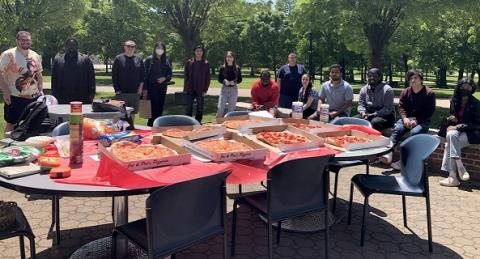 Students at Project Reach Pizza Party