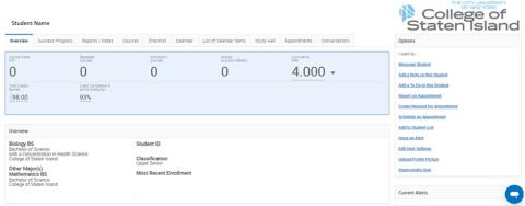 Understanding a Student Profile in Navigate CSI