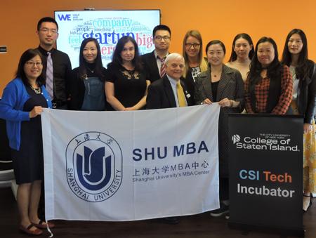 MBA Students from Shanghai University Visit CSI Tech Incubator