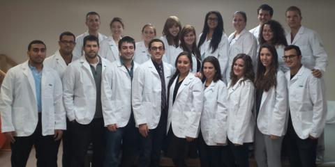 Physical Therapy, white coat students Physical Therapy, white coat students