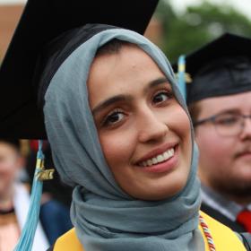 Palwasha Syar at Commencement Palwasha Syar