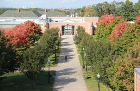 Aerial Shot Of The Back of the Sports and Recreation Building