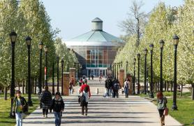 Alumni Walk Facing The Campus Center