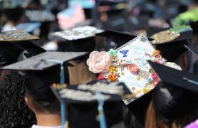 Students at commencement