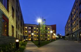 Dormitory on CSI Campus at night